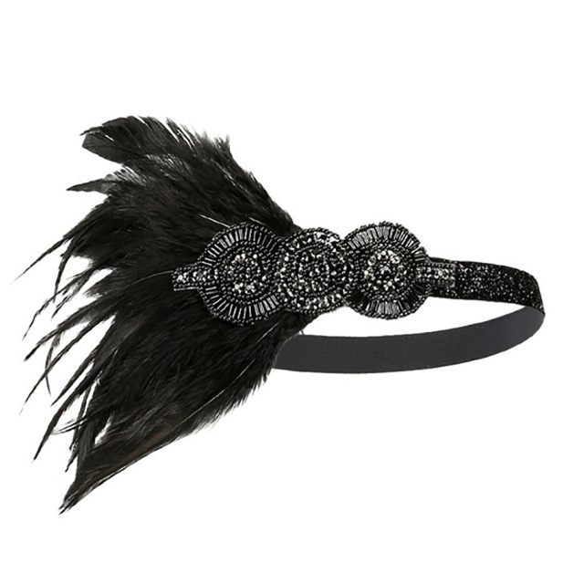 

Повязка на резинке С перьями DiaDemaGrand Черный (111818-19)