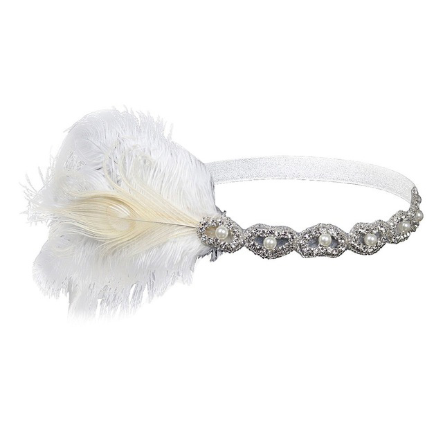 

Повязка с перьями Эпатаж DiaDemaGrand Белый (111809-2)