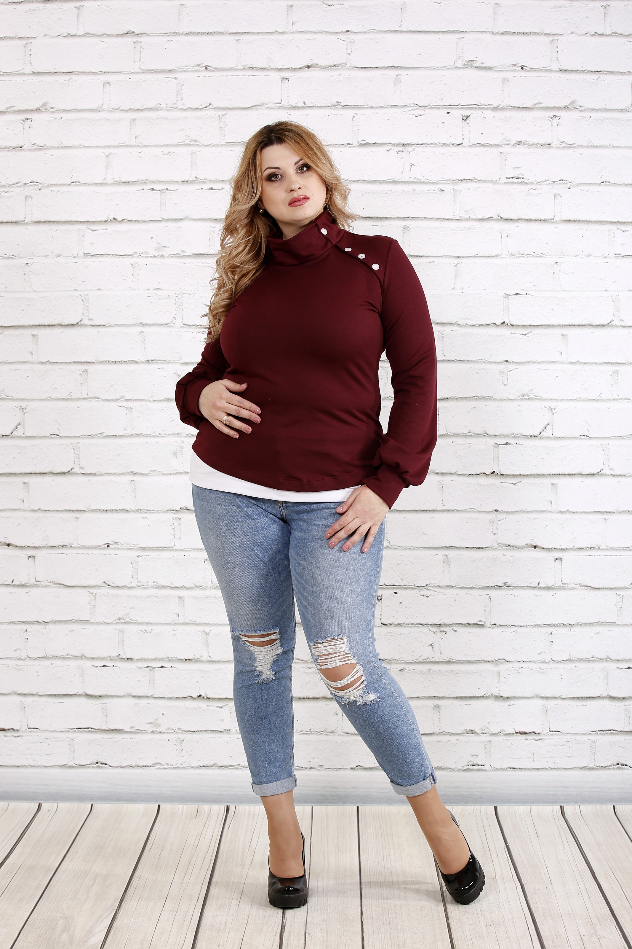 

Кофта GARRY-STAR 0758-2 50 Бордовый