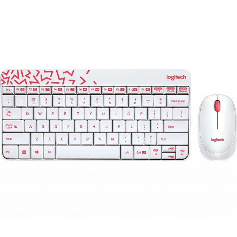 

Комплект (клавиатура, мышь) беспроводной Logitech MK240 White USB (920-008212)