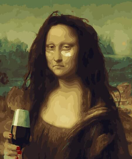 Раскраски по номерам - Репродукция «Мона Лиза» Леонардо да Винчи, 40х50 см. Schipper 