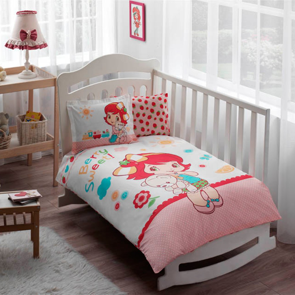 

Постельное белье для новорожденных Tac Strawberry Shortcake Sleepy Baby Ранфорс