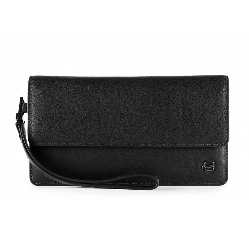 

Клатч Piquadro Black Square Black с отдел. д/смартфона+ RFID защита