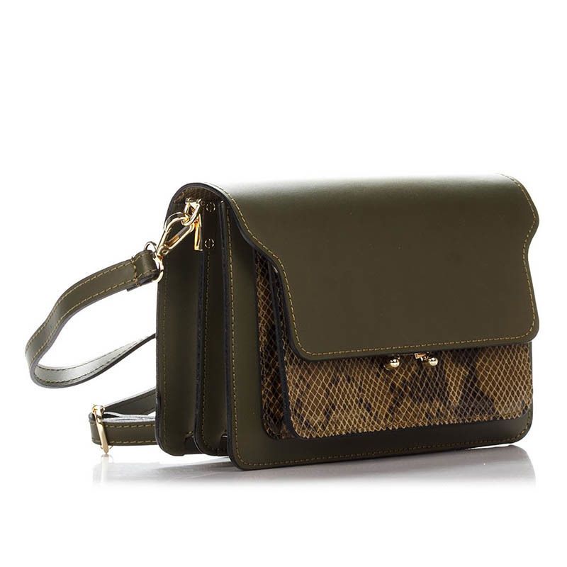 

Женская кожаная сумка-клатч Italian bags Зеленый