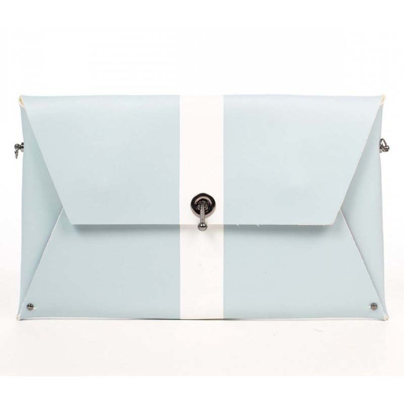 

Клатч кожаный Italian Bags Голубой