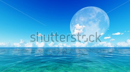 

Фотообои Сhameleons Море, луна, облака (456154948)
