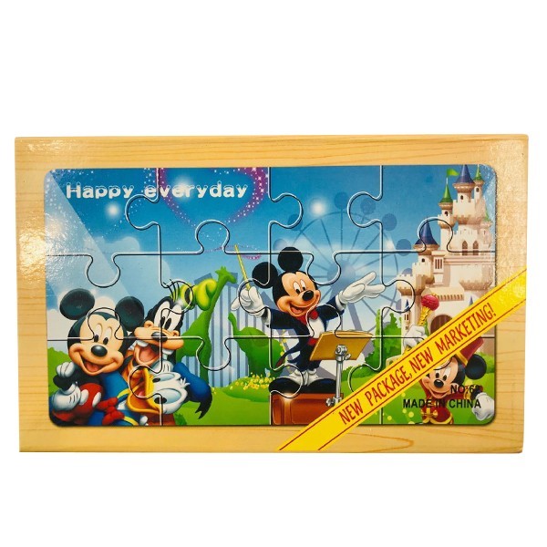

Пазлы деревянные Wooden Puzzle Микки Маус 12 деталей (634-4)