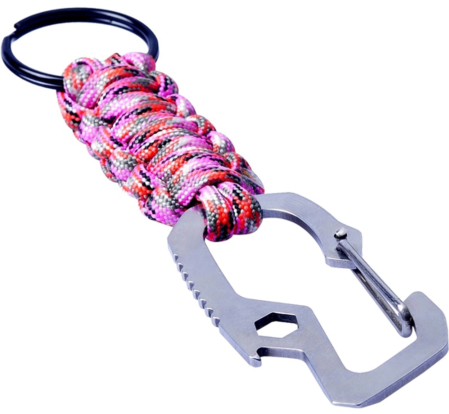 

Карабин Munkees Multi-Function Paracord Pink (6462-PK)