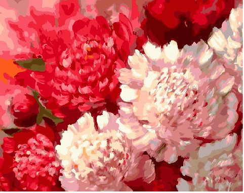 

Картина по номерам. Brushme "Контрастные пионы" GX25609