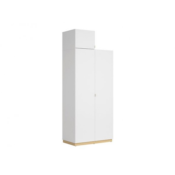 

Шкаф с антресолью распашной SZF2D двухдверный из ДСП в детскую Princeton BRW (Black Red White) Польша Цвет ручки Серый
