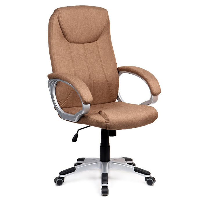 

Кресло офисное Austin BL brown механизм Tilt, пластик серый/ткань коричневый Goodwin