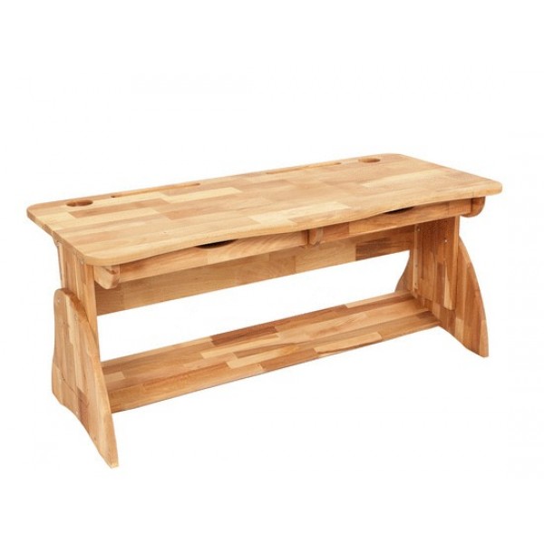 

Парта двухместная Растишка с ящиками регулируемая (ширина 120 см) дерево бук Mobler