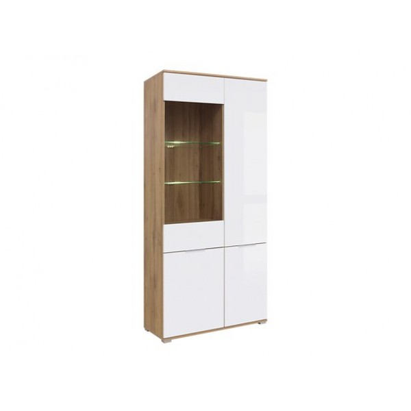 

Витрина сервант четырехдверная REG1W3D из ДСП Zele BRW (Black Red White) Польша