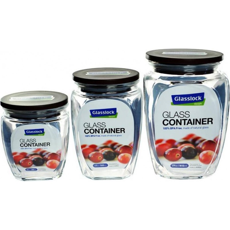 

Набор банок для хранения Glasslock 3 шт (HG-638)
