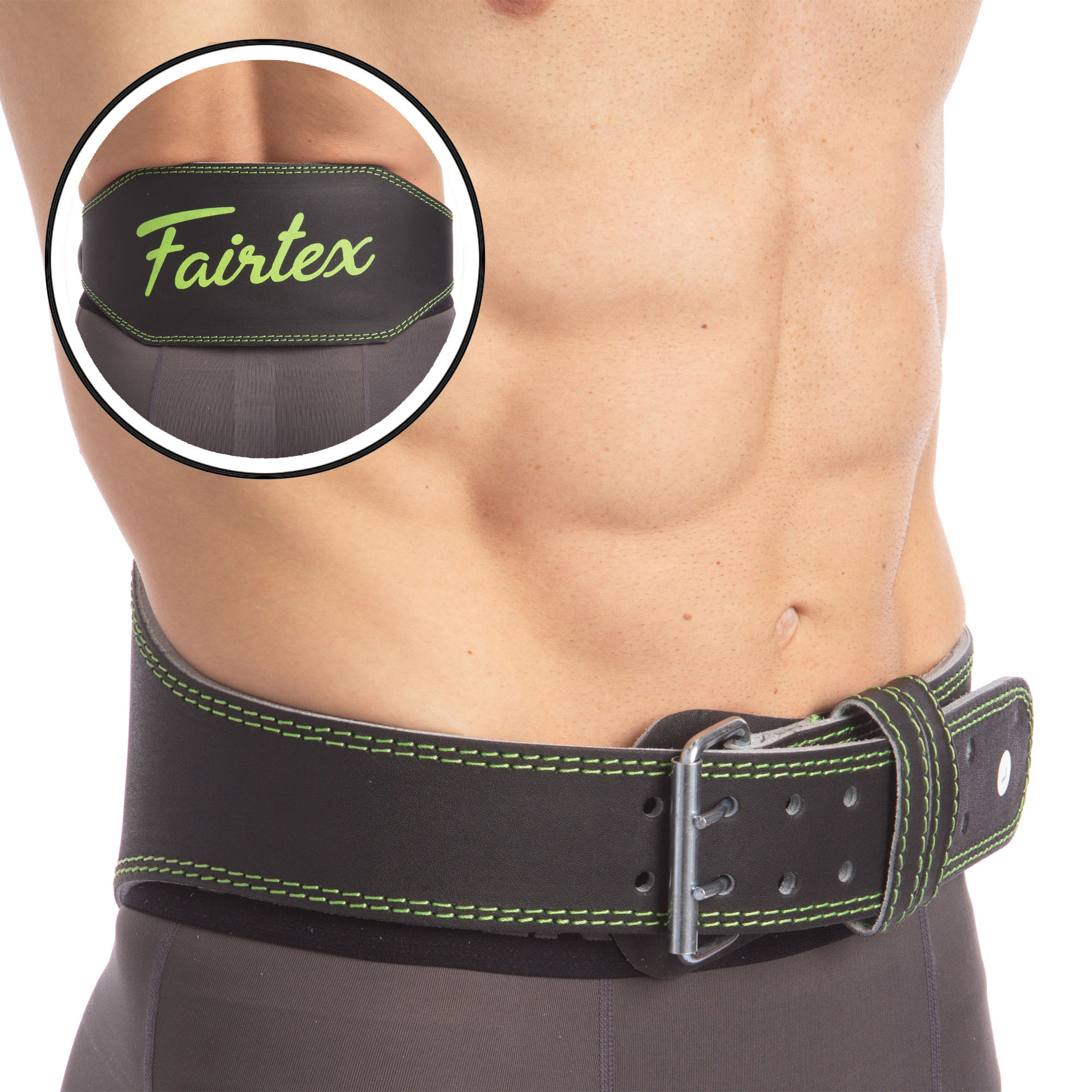 

Пояс атлетический кожаный FAIRTEX (ширина-6in, черный), Размер M