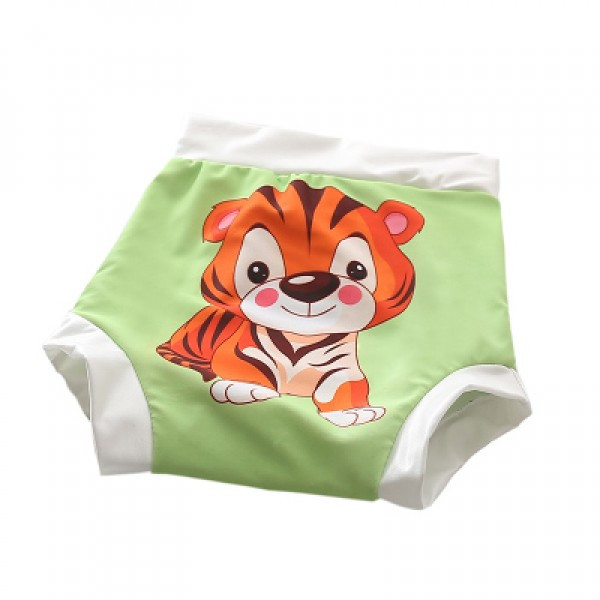 

Многоразовые подгузники - плавки Beezzy Тигр Салатовые XL