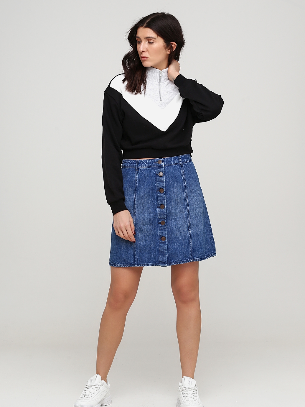 

Джинсовая юбка H&M 25-0811  Синяя, Джинсовая юбка H&M 25-0811 38 Синяя