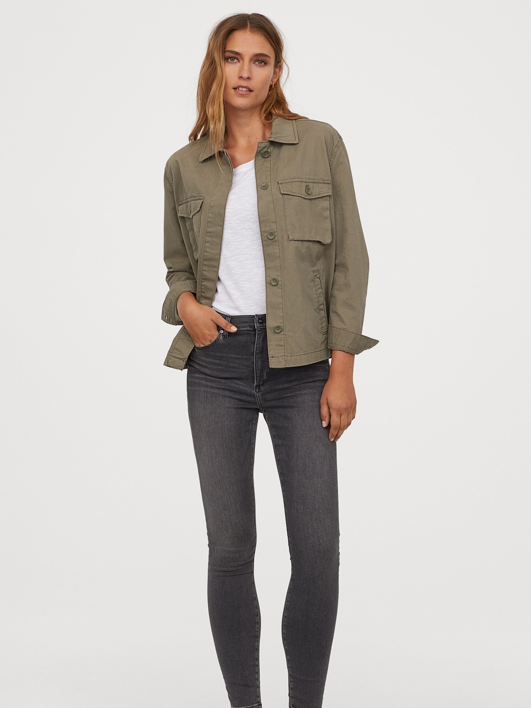 

Джинсы H&M 0535878_сталь.пуг 30 Серые