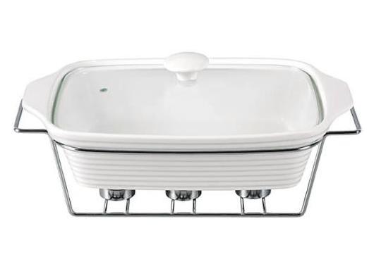 

Мармит Kamille Food Warmer керамическая форма 2.4л 33см с подогревом
