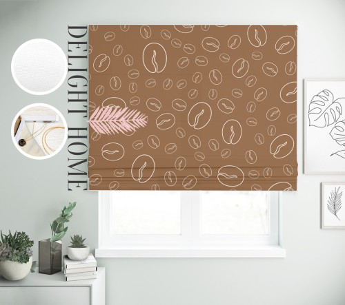 

Римская штора с фотопечатью 15-049 система Light I&H Джуси велюр 230*170 см