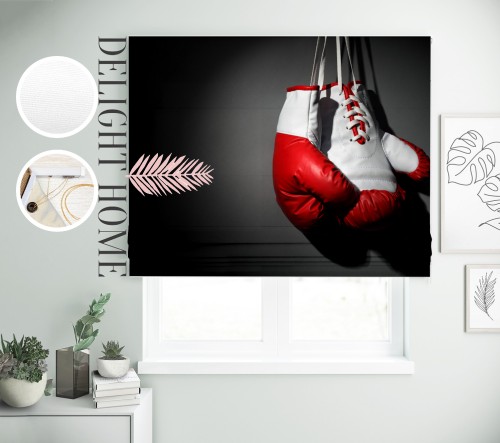 

Римская штора с фотопечатью 10-802 система Light I&H Джуси велюр 110*170 см