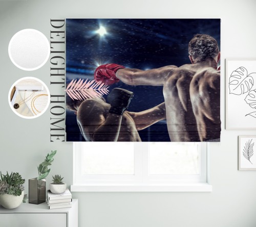 

Римская штора с фотопечатью 10-062 система Light I&H Джуси велюр 150*170 см