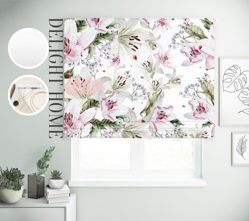 

Римская штора с фотопечатью 02-042 система Light I&H Джуси велюр 230*170 см