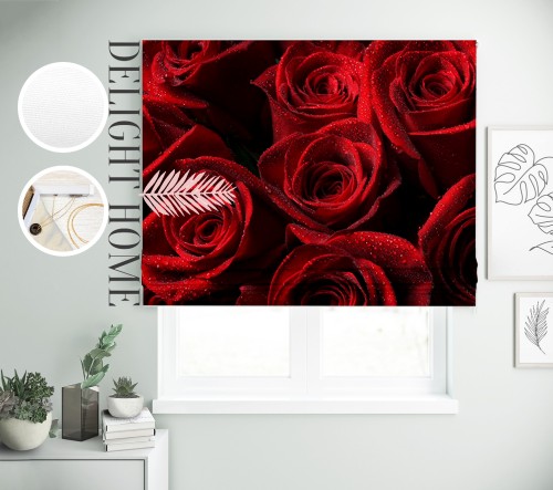 

Римская штора с фотопечатью 00-149 система Light I&H Джуси велюр 250*170 см