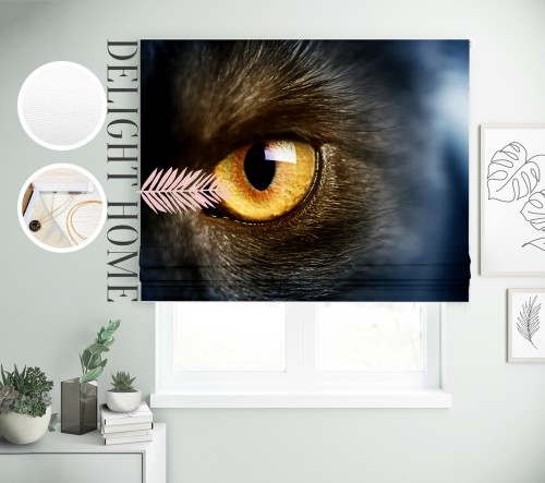 

Римская штора с фотопечатью 12-270 система Light I&H Джуси велюр 160*170 см