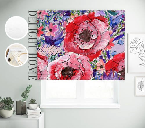 

Римская штора с фотопечатью 02-226 система Light I&H Джуси велюр 230*170 см