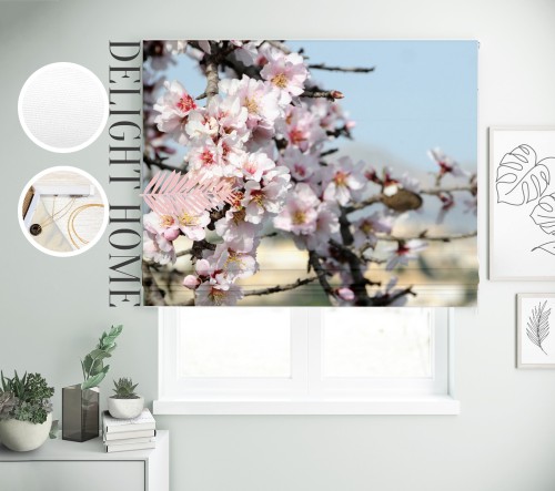 

Римская штора с фотопечатью 03-121 система Light I&H Джуси велюр 160*170 см