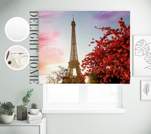 

Римская штора с фотопечатью 00-526 система Light I&H Джуси велюр 100*170 см