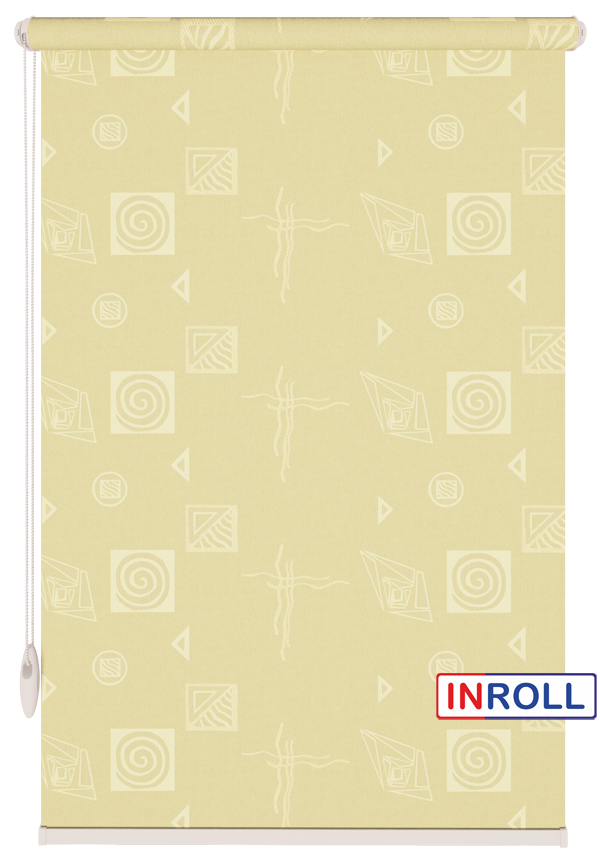 

Ролета тканевая INROLL Есо-Mini 120х165 см Ikea Светло-желтый 2083