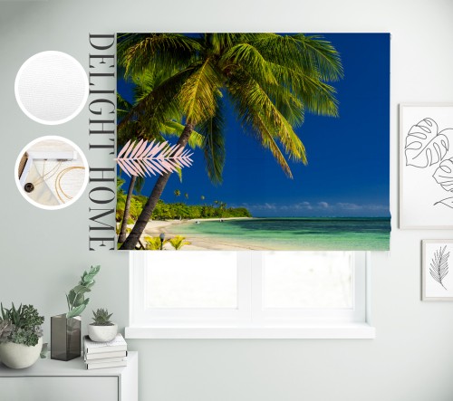 

Римская штора с фотопечатью 00-295 система Light I&H Джуси велюр 50*170 см