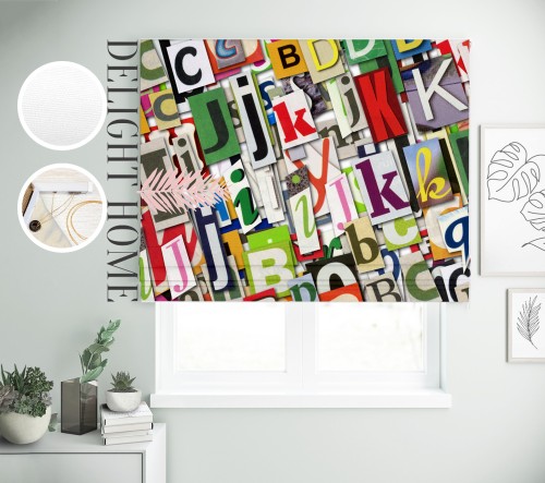 

Римская штора с фотопечатью 08-114 система Light I&H Джуси велюр 240*170 см