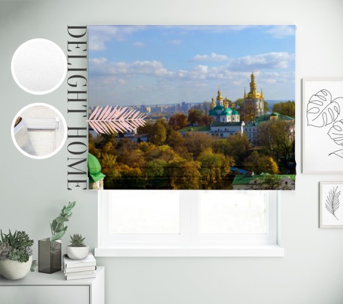 

Римская штора с фотопечатью 00-001 система Prestige I&H Джуси велюр 230*170 см