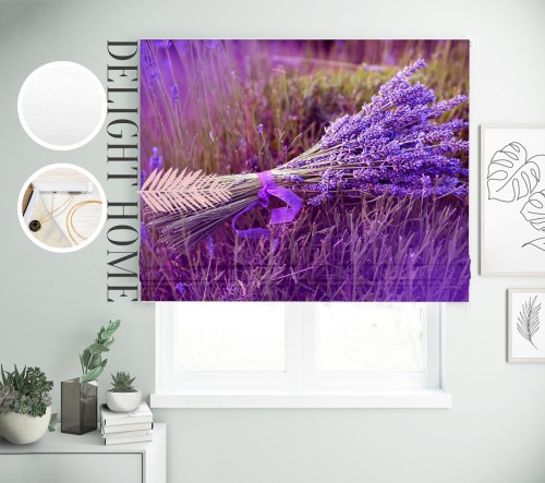

Римская штора с фотопечатью 00-032 система Light I&H Джуси велюр 300*170 см