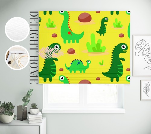 

Римская штора с фотопечатью 09-002 система Light I&H Джуси велюр 160*170 см