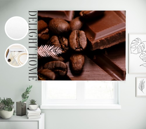 

Римская штора с фотопечатью 00-385 система Light I&H Джуси велюр 80*170 см