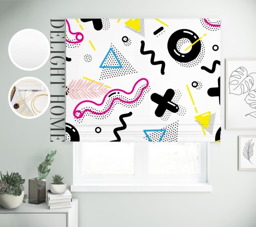 

Римская штора с фотопечатью 08-053 система Light I&H Джуси велюр 40*170 см