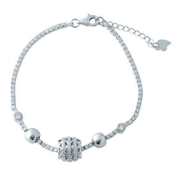 

Серебряный браслет SilverLine с фианитами 1720 размер