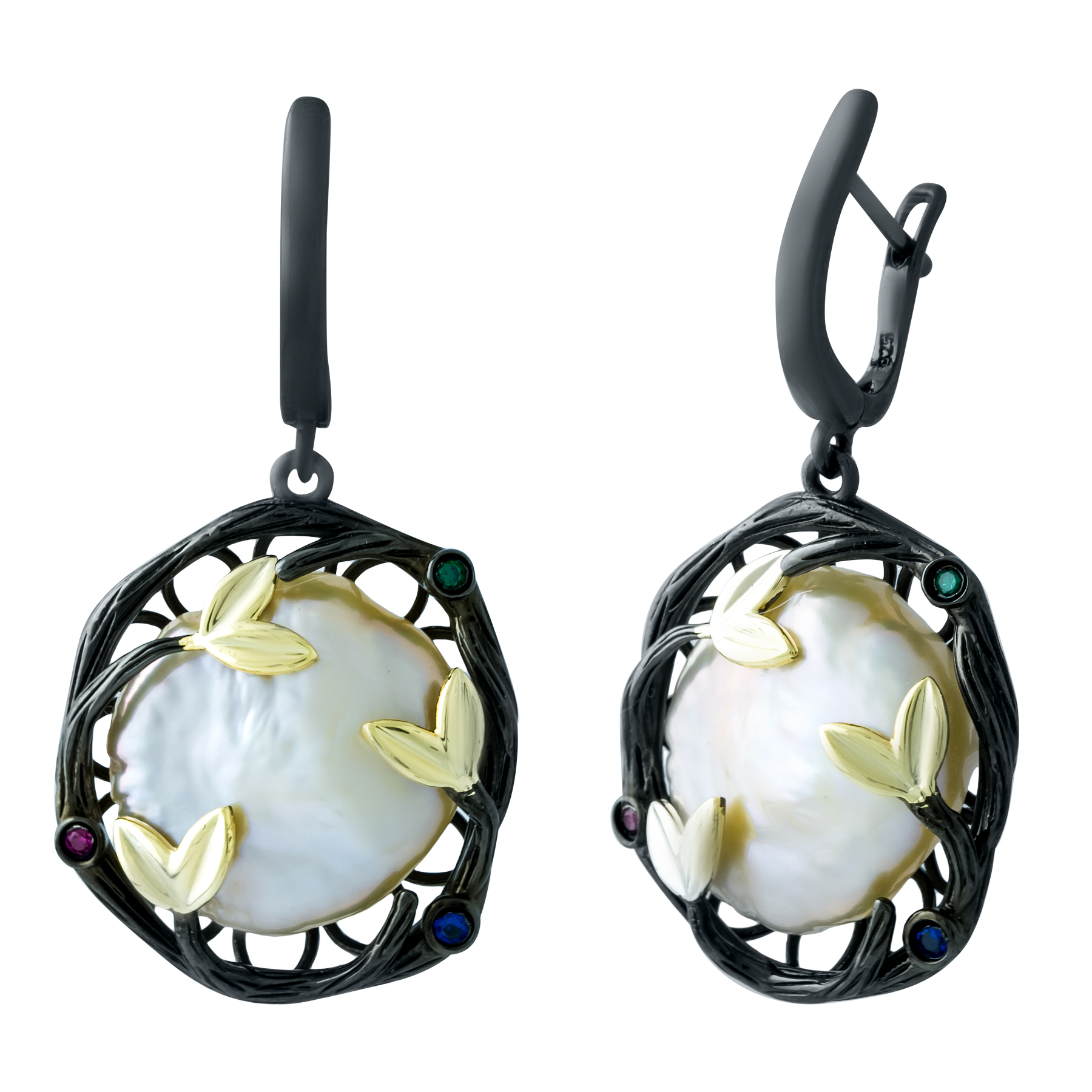 

Серебряные серьги SilverLine с натуральным жемчугом