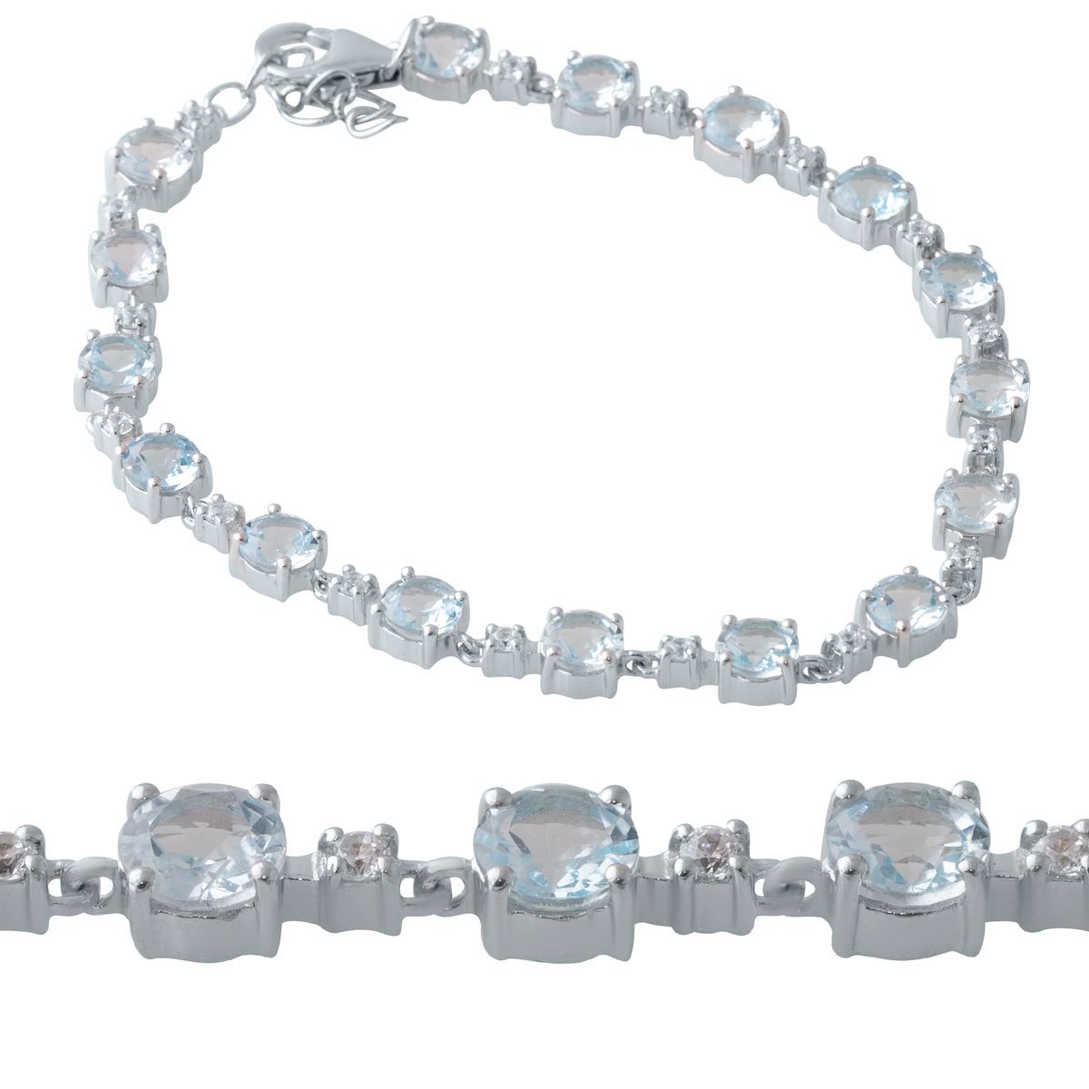 

Серебряный браслет SilverLine с натуральным топазом 1821 размер