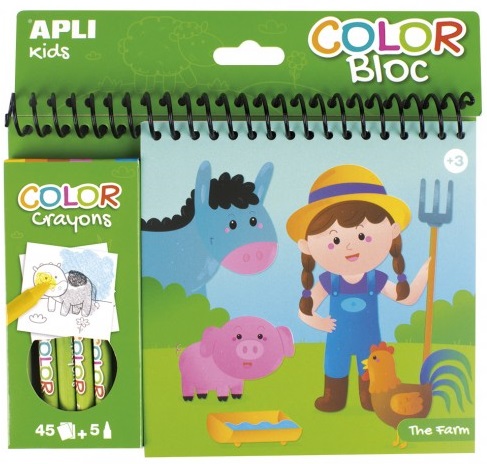 

Раскраска + карандаши ApliKids Ферма (000015206) (8410782152064)