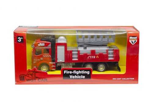 

Игрушечная инерционная машинка Die Cast «Пожарная-3» со звуком и светом красная (2211-10)