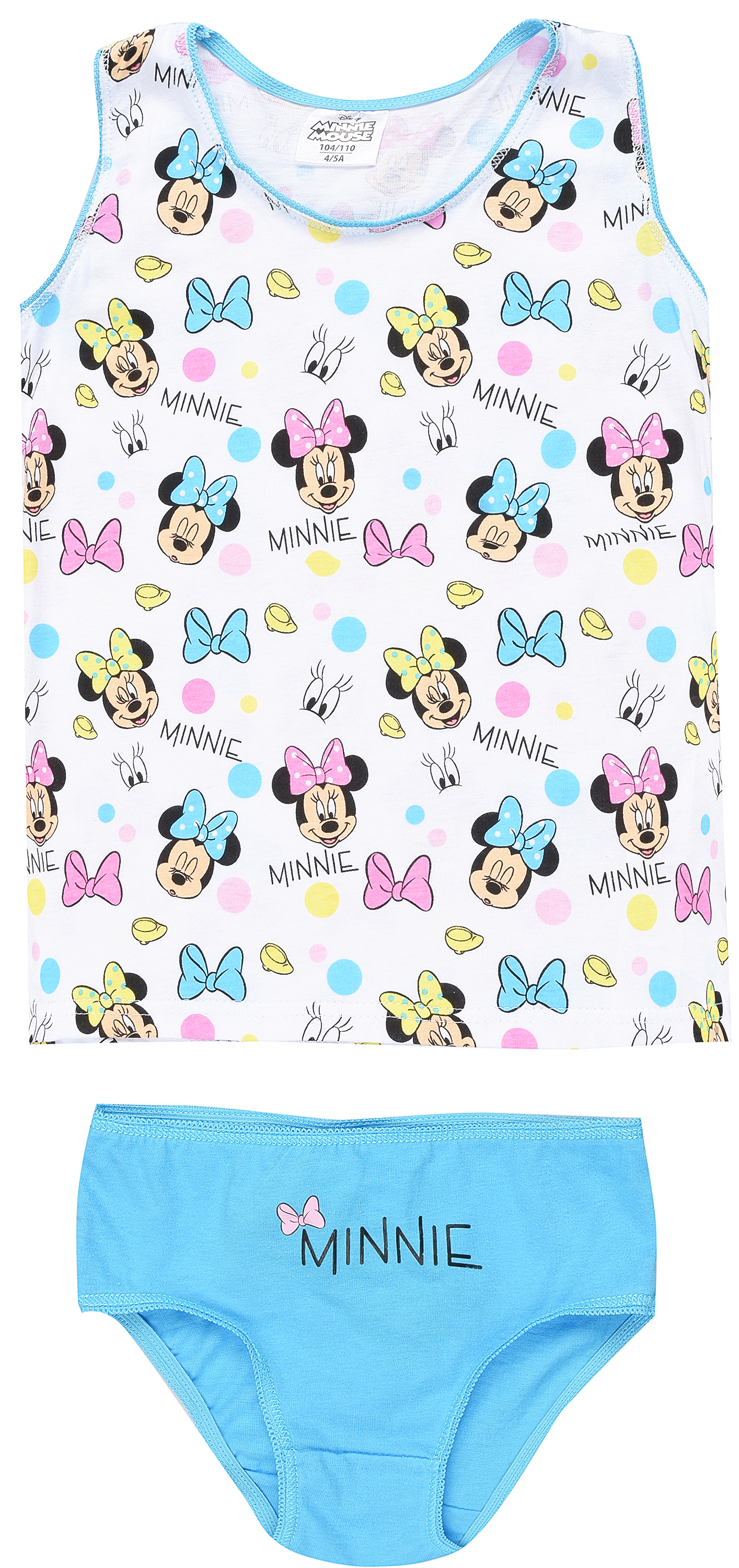 

Майка + трусы Disney Minnie DIS MF 52 32 6103 128-134 см Голубые