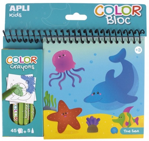 

Раскраска + карандаши ApliKids Море (000015208) (8410782152088)
