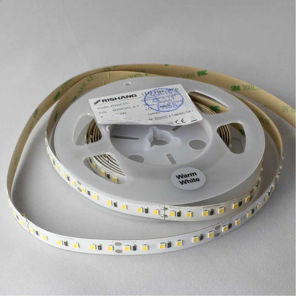 

Светодиодная лента LED RISHANG 3000K 120шт/м 24V 24w/m 3м RD00C0TC-A-T3