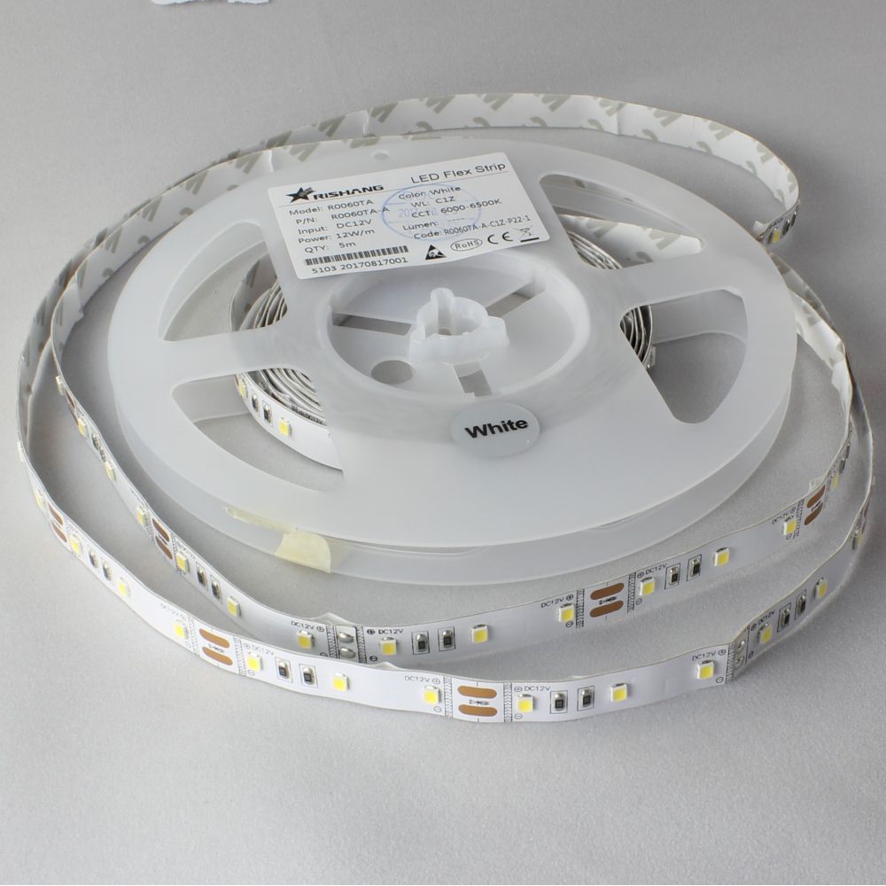 

Светодиодная лента LED RISHANG 4000K 60шт/м 12V 12w/m 2 5м RN0060TA-A4