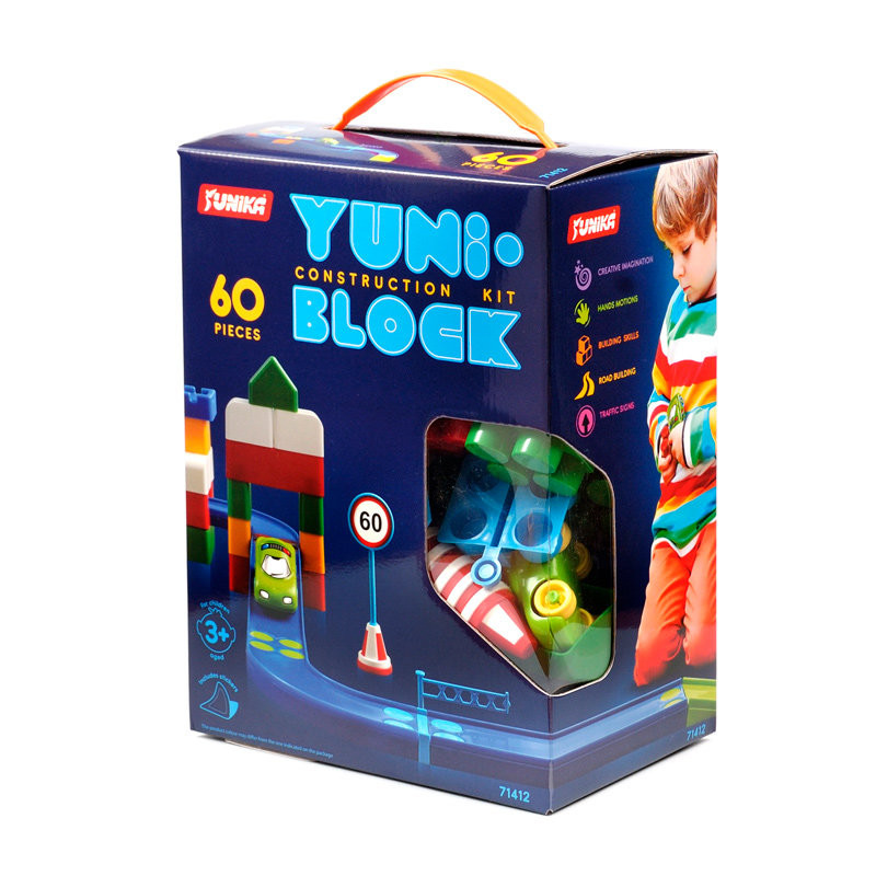 

Конструктор детский ЮНИКА "YUNI-BLOK" 60 деталей 71412 136839